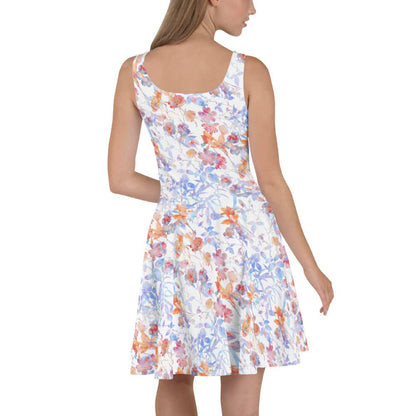 image of woman wearing Girly Floral Skater Dress