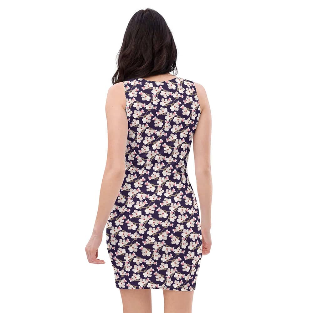 Image of woman wearing Tolopea Floral Casual Fitted Dress from Parnova Store